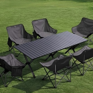 Modern Design Furniture Portable Outdoor <b>Table</b> <b>Chairs</b> for Camping Picnic <b>Dining</b> Beach Use Durable Iron Metal - Product Image 2