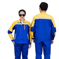 Ensemble de vêtements de travail à manches longues Yang Mining, respirant, résistant à l'abrasion, en rayonne, unisexe, pour la réparation automobile, l'usine, le soudage