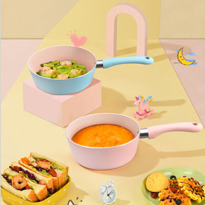 Mini Kitchen <b>Soup</b> <b>Pot</b> Round Nonstick Portable Baby Food Cooker Set Induction Compatible - Product Image 2