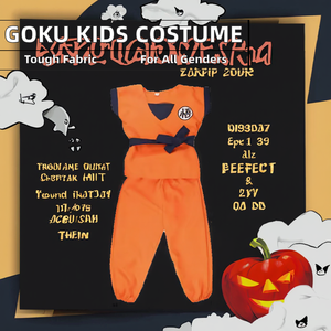 Costume de <span class=keywords><strong>cosplay</strong></span> pour enfants d'anime <span class=keywords><strong>Goku</strong></span>, TV et cinéma, costume de <span class=keywords><strong>cosplay</strong></span> pour garçons, roi singe, Halloween, ensemble complet de costumes pour enfants, polyester - Product Image 3