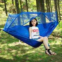 Parachute extérieur ultra-léger plat en Nylon Double Portable pliable Parachute balançoire hamacs raboteuse