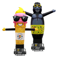 Danseur gonflable publicitaire personnalisé Popcorn Chef, figurine gonflable amusante, personnage agitant la main, en tissu Oxford avec souffleur