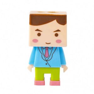 Taille-crayon manuel en plastique à double trou, créatif, personnalisé et mignon pour garçon et fille - Product Image 1