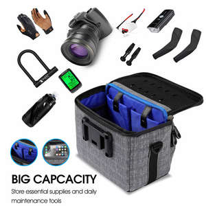 WEST BIKING Sacoche de guidon de vélo 3-en-1 grande capacité étanche avec écran tactile pour téléphone, pour VTT et vélo de route - Product Image 3