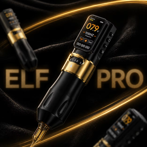 Máquina de Tatuaje Inalámbrica ELF <span class=keywords><strong>Pro</strong></span>, Fuente de Alimentación con Batería de 1600mAh, Carrera Ajustable de 2.2-4.2MM, Pistola de Tatuaje para Maquillaje Permanente - Product Image 2