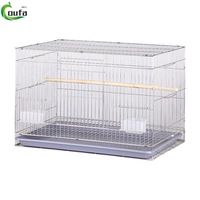 Cage en fer pliable grand format avec poignée pour perroquets et petits oiseaux, idéale pour l'élevage - Vente en gros
