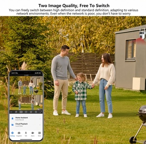 Caméra de sécurité PTZ à double objectif et double écran, extérieure, WiFi, vision nocturne couleur, audio bidirectionnel, étanche IP66, croisière automatique - Product Image 5