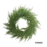 Guirlande de Noël en pin, cyprès artificiel, plantes vertes, décorations de Noël pour porte d'entrée, décoration de maison, Noël