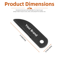 Allume-feu en acier inoxydable Baiyuheng Ferro Rod Striker, outil de survie pour le camping, la randonnée, le bushcraft et les situations d'urgence