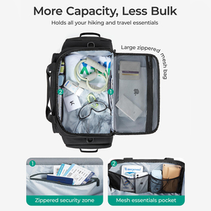 Bolsa de Gimnasio Táctica de 33L para Hombre, Bolsa de Viaje 4 en 1 con Compartimento para Zapatos, Mochila Táctica Multifuncional - Product Image 5