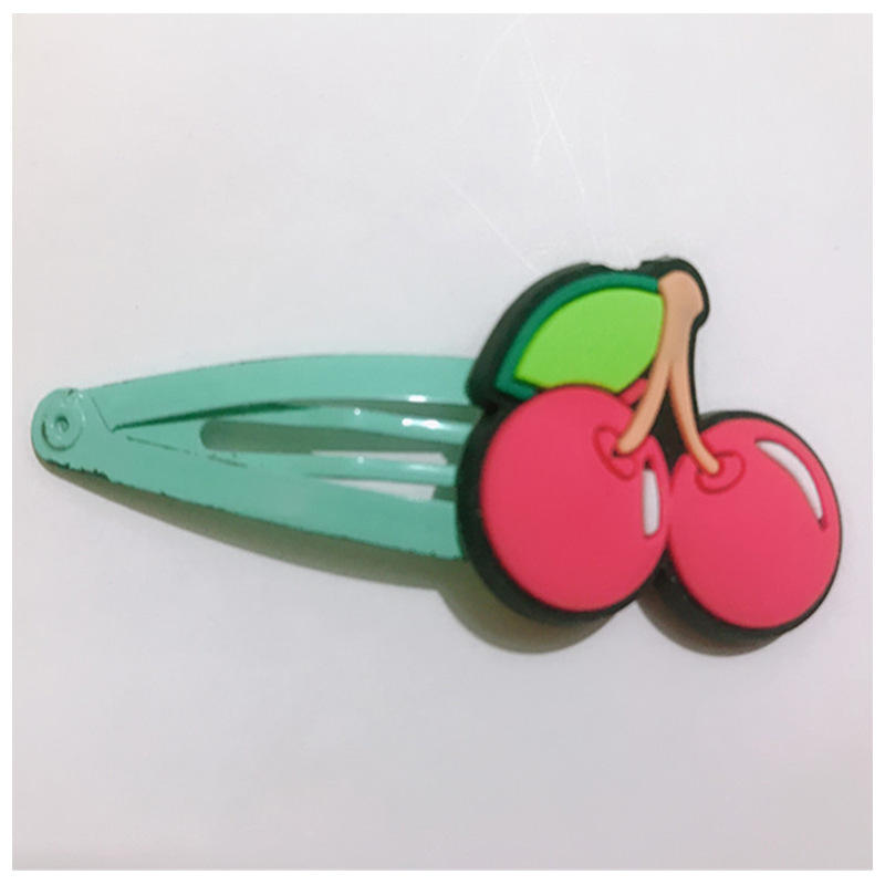 Cheap Customized Children's Hairpins Cartoons Logo Rubber Hairpins Custom PVC Hairpin