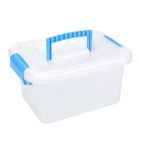 Bac de rangement en plastique PP pour jouets, organisateur de garde-robe domestique, conteneur à couvercles pour blocs de construction, chaussettes et linge, modèle 003, 80 pièces