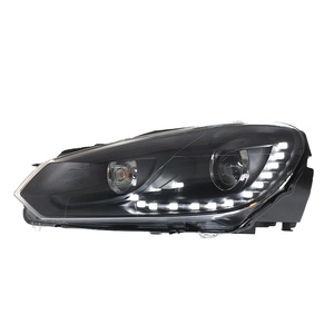 Conjunto de Faros Delanteros para Golf 6 2009-2013, Modificación R20 LED, Luz Diurna Tipo Ojo de Lágrima, Lente de Señal de Giro, 12v, Faros LED de 12v - Product Image 5