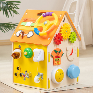 Giocattolo Educativo per lo Sviluppo Precoce, <span class=keywords><strong>Scatola</strong></span> Multifunzione <span class=keywords><strong>Montessori</strong></span> per Bambini, Gioco di Iniziazione per Bambini Piccoli - Product Image 3