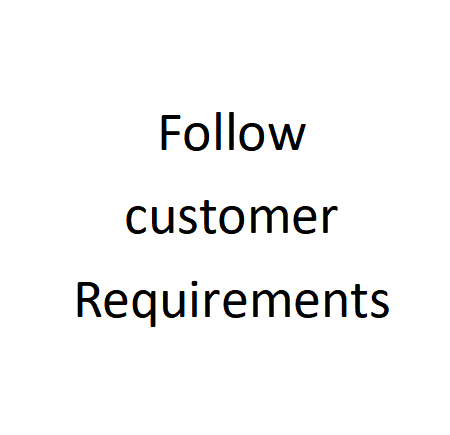 Follow customer request