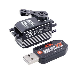 เกียร์เหล็ก AGFRC A62BHS 16KG 0.058s ความเร็วสูง 8.4V HV 180 องศา ดิจิตอล โปรแกรมได้ รถดริฟท์ RC แบบ Low Profile Brushless - Product Image 2