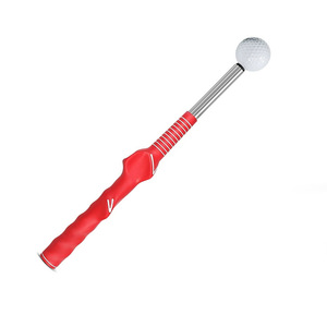 Entrenador de Swing de Golf, Palo de Práctica Extensible de Aluminio de 44 Pulgadas con Cabeza de Plástico y Empuñadura de Goma, Ayuda de Entrenamiento Ambidiestra - Product Image 2