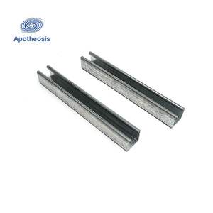 하이 퀄리티 Q235B 스테인리스 스틸 U 채널 ANSI 41*41 알루미늄 스트럿 건설을위한 맞춤 절단 굽힘 용접 서비스 - Product Image 3