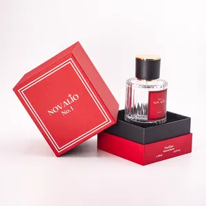Benutzer definiertes Logo Eleganter Deckel und Boden Starre Pappe Hautpflege Kosmetik 50ml Parfüm flasche Verpackungs box