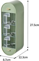 Moderne hangende plastic wandgemonteerde 3-laags kruidenrek lade organizer keuken kruidenbox opbergdoos