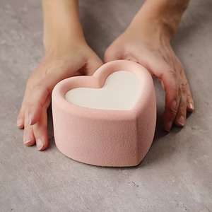 6 Cavity Heart <b>Silicone</b> Cake Mold Valentine Day Baking Pastry Making Mold - Product Image 3