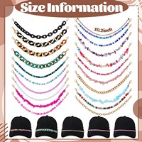 Lot de 20 épingles décoratives détachables en métal pour chapeaux de camionneurs et chapeaux pour femmes, accessoires de chaîne DIY