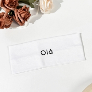 Diadema Deportiva Elástica de Punto Estilo Europeo-Americano con Estampado de Letras, Absorbente de Sudor, para Yoga - Product Image 3