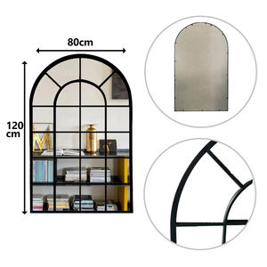 <span class=keywords><strong>Espejo</strong></span> de <span class=keywords><strong>ventana</strong></span> decorativo personalizado enmarcado de Metal muebles de sala de estar modernos forma arqueada <span class=keywords><strong>espejo</strong></span> arqueado para colgar en la pared - Product Image 6