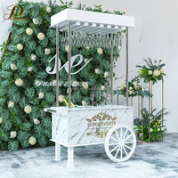 Décorations de fête personnalisées JINDA, sculpture en forme de sucette, décoration de bonbons, chariot de présentation de beignets et macarons