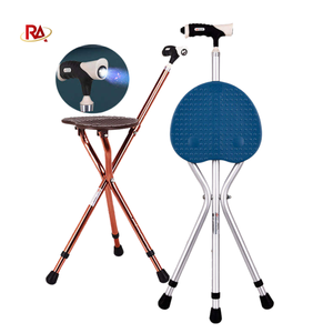 <span class=keywords><strong>Canne</strong></span> pliante en alliage d'aluminium avec siège, <span class=keywords><strong>canne</strong></span> de marche légère et réglable avec LED, poignée confort améliorée - Product Image 6