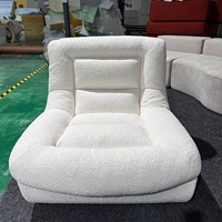 Canapé moderne simple monobloc en tissu éponge à compression sous vide pour la maison ou l'hôtel pour la villa