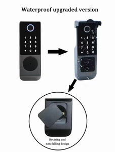 Waterproof IP65 S812-4 Rim <strong>Lock</strong> TTlock Tuya App Biometric Finger Print Card Password Key Digital Door <strong>Lock</strong>