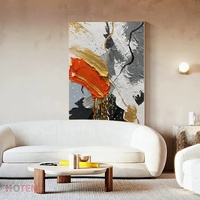 Décoration intérieure moderne peinte à la main toile texturée paysage abstrait peinture à l'huile taille personnalisée art mural élégant