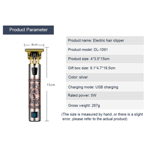 LCD digital Wiederauf ladbarer Haars ch neider <span class=keywords><strong>Magic</strong></span> Metal Hair Elektro rasierer Herren Stahl kopf Rasiermesser <span class=keywords><strong>Trimmer</strong></span> geeignet für Friseurladen - Product Image 6