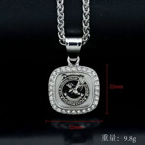 Vente en gros – Collier Hip Hop en acier inoxydable plaqué or 18 carats PVD, serti de zircone cubique, motif Dernière Cène, pour homme, emballage personnalisé - Product Image 6