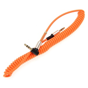 2M Spring Cioled 3.5mm Jack Aux câble Audio mâle à mâle stéréo cordon AUX de voiture pour téléphone casque haut-parleur MP4 - Product Image 5