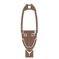 Tapis de pont pour plateforme de bain et cockpit de bateau en mousse EVA imitation teck SeaDek MarineMat Gatorstep auto-adhésif