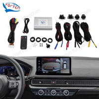2023 nouveau pour Honda Civic caméra de recul 360 oiseau vue degré voiture DVR enregistrement caméra de tableau de bord Compatible avec 2015-2023 pour Civic
