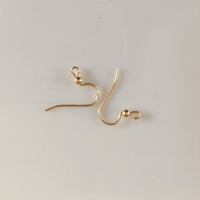 Bijoux En Or Boucle D'oreille Crochets Offre Spéciale 3mm S FORME Oreille Crochets