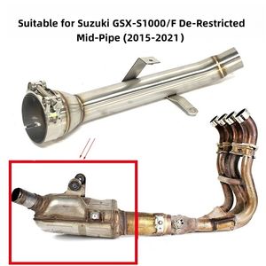 Tuyaux d'échappement à conception droite, adaptés aux modèles Suzuki GSX-S1000 GSX-S1000F 2015-2022, accessoire de modification du tube intermédiaire - Product Image 6