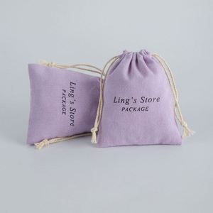Factory Wholesale Cotton Flannel Drawstring Bag Storage Bag <b>Jewelry</b> <b>Packaging</b> Bag Custom logo Made in China Various Sizes - Product Image 2