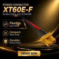 Connecteur de batterie XT60, câble en silicone haute flexibilité, longueur personnalisée, cordon d'extension d'alimentation pour la charge solaire