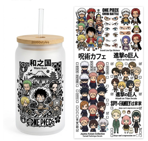 Autocollants de transfert UV DTF personnalisés en gros pour articles de boisson, sans presse à chaud, faciles à décoller, enveloppes UV DTF pour gobelets de 16 oz - Product Image 1