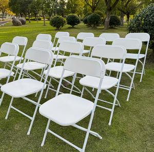 <span class=keywords><strong>Silla</strong></span> portátil plegable apilable blanca Bjflamingo 10 <span class=keywords><strong>Pack</strong></span> 650LB Capacidad de peso <span class=keywords><strong>Silla</strong></span> cómoda para eventos - Product Image 2