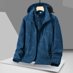 Chaqueta más ropa de Montañismo al aire libre acolchada de terciopelo para hombres y mujeres a prueba de viento e impermeable tres en uno desmontable caliente - Product Image 2