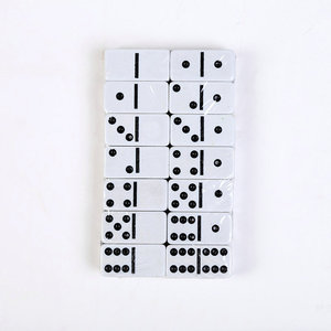 Offre Spéciale ensemble de dominos colorés Double Six dominos en mélamine avec emballage en papier - Product Image 6