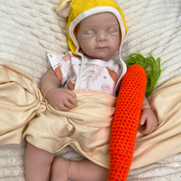 Poupée Reborn en Silicone Souple de 50 cm avec Yeux Scintillants, Bouche Ouverte, Veines Réalistes, Visage Adorable, Fille Bettie pour les Amateurs de Poupées Bébé
