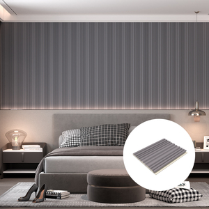 3d Wpc panneau mural intérieur latte cloison intérieur persienne grands panneaux muraux pour la décoration intérieure - Product Image 5