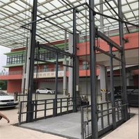 Elevador de Carga Doble para Manejo de Materiales en Fábrica, Elevador de Carga Pesada para Transporte Vertical en Almacenes