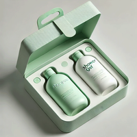 Conditionneur capillaire recyclable en carton rigide Emballage de shampooing Boîte d'art gaufrée Cadeau Artisanat Emballage Boutique Insert Eva
